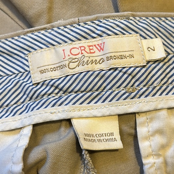 New J. Crew chino 100% cotton broken in khaki classic preppy coastal shorts - Picture 11 of 11